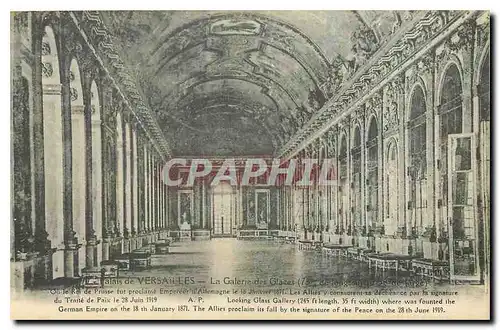 Cartes postales Palais de Versailles La Galerie des Glaces