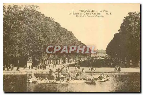 Cartes postales Versailles Le Parc Le Bassin du Cher d'Apollon