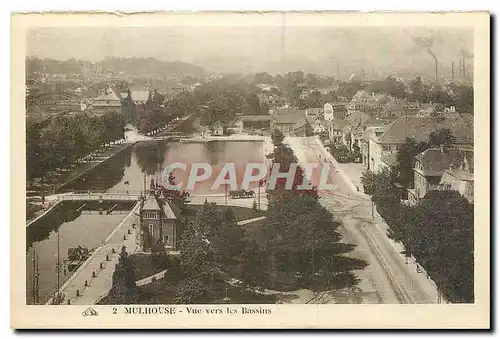 Ansichtskarte AK Mulhouse Vue vers les Bassins