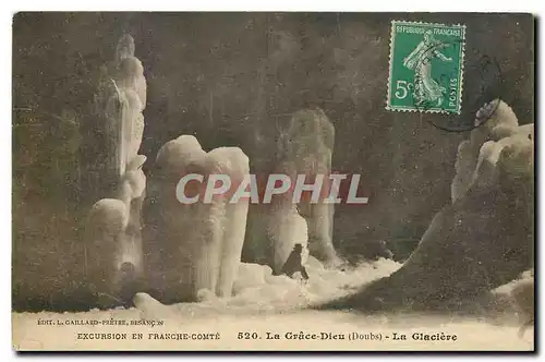 Cartes postales Excursion en Franche Comte La Crace Dieu Doubs La Glaciere