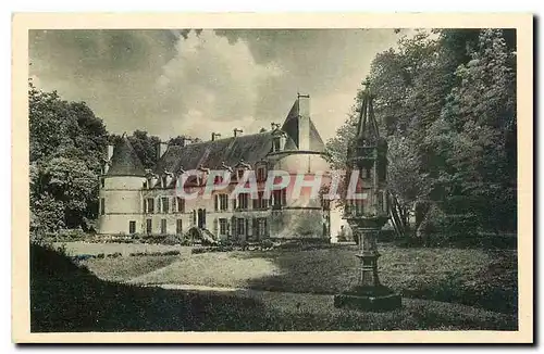 Cartes postales Chateau de Bussy Rabutin Cote d'Or Facade sur les Jardins