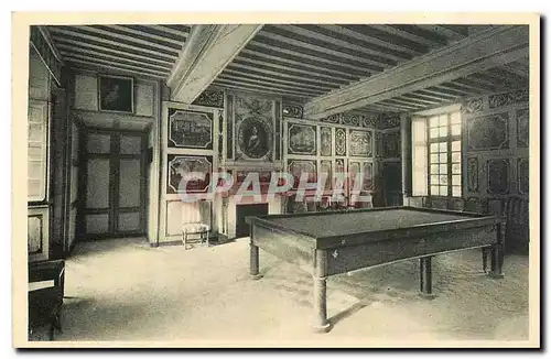 Cartes postales Chateau de Bussy Rabutin Cote d'Or Salle des Devises Billard