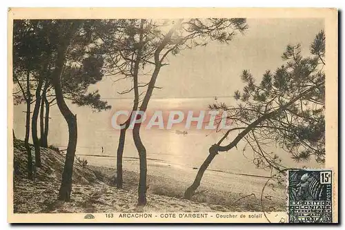 Ansichtskarte AK Arcachon Cote d'Argent Coucher de Soleil