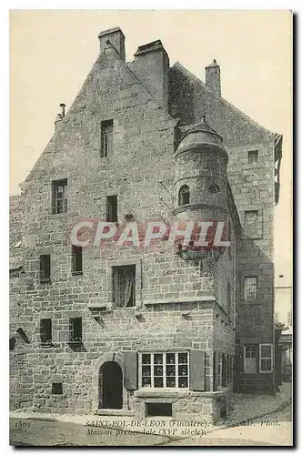 Ansichtskarte AK Saint Pol de Leon Finistere Maison prebendale