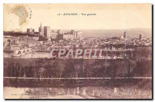 Cartes postales Avignon Vue generale