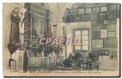 Cartes postales N D de Laghet Saint Antoine et la Madone des Graces
