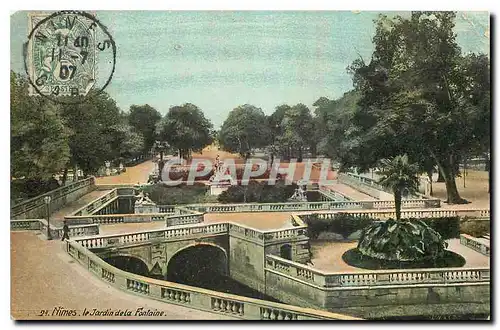 Cartes postales Nimes Le Jardin de la Fontaine