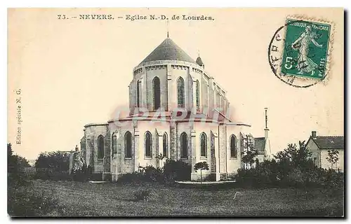 Cartes postales Nevers Eglise N D de Lourdes