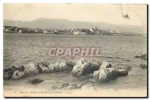 Cartes postales Vue sur Antibes prise du Cap d'Antibes