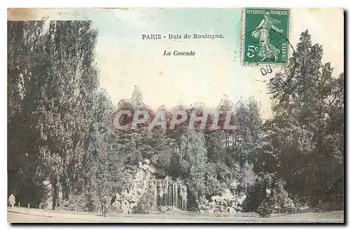 Ansichtskarte AK Paris Bois de Boulogne La Cascade