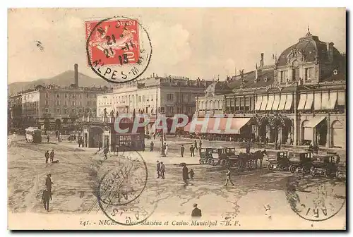 Cartes postales Nice Place Massena et Casino Municipal