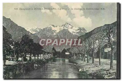 Cartes postales Dauphine Bourg D'Oisans La Rive et la Chaine de Belledonne