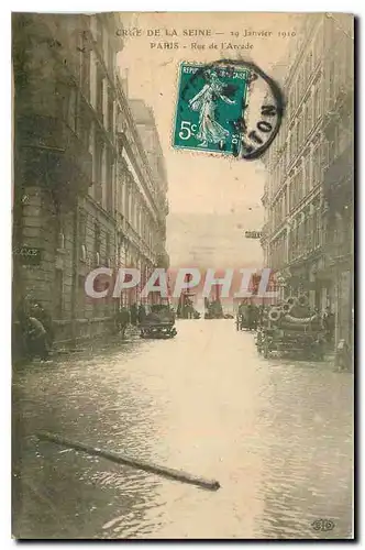 Ansichtskarte AK Crue de la Seine Paris Rue de l'arcade