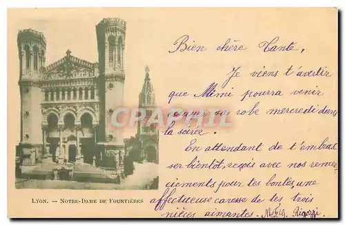 Cartes postales Lyon Notre Dame de Fourvieres