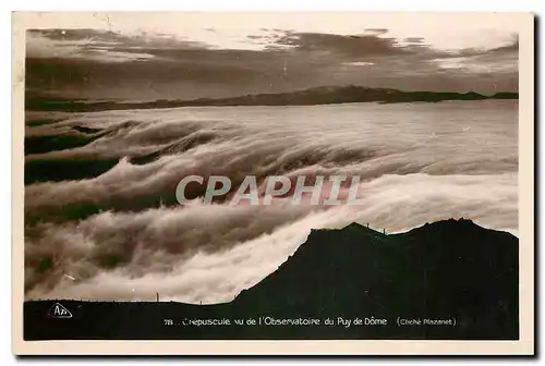 Cartes postales Crepuscule vu de l'Observatoire du Puy de Dome