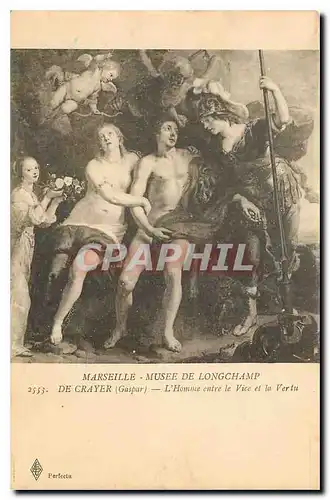 Ansichtskarte AK Marseille Musee de Longchamp De crayer Gaspar l'Homme entre le Vice et la Vertu