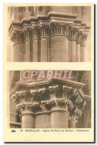 Cartes postales Neuwiller Eglise St Pierre et St Paul Chapiteaux