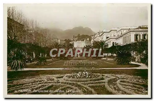 Ansichtskarte AK Menton Perspective des Jardins Le Casino