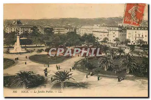 Cartes postales Nice Le Jardin public