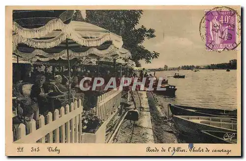 Ansichtskarte AK Vichy Bords de l'Allier Chalet de canotage