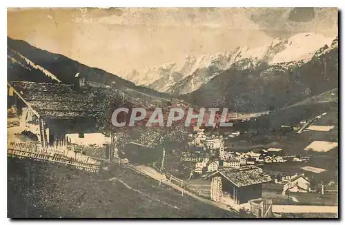 Cartes postales La Clusaz Hte Savoie Vue generale et Chaine des Aravis