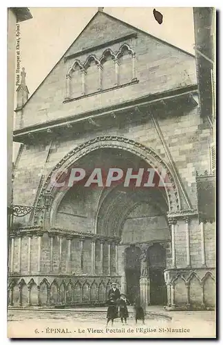 Ansichtskarte AK Epinal Le Vieux Portail de l'Eglise St Maurice