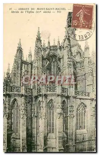 Cartes postales Abbaye du Mont Saint Michel Abside d l'Eglise