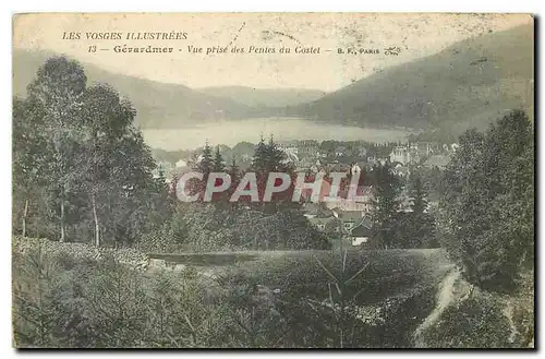 Cartes postales Les Vosges Illustrees Gerardmer Vue prise des Pentes du Costet