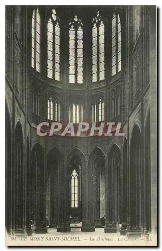 Cartes postales Le Mont Saint Michel La Basilique Le Choeur