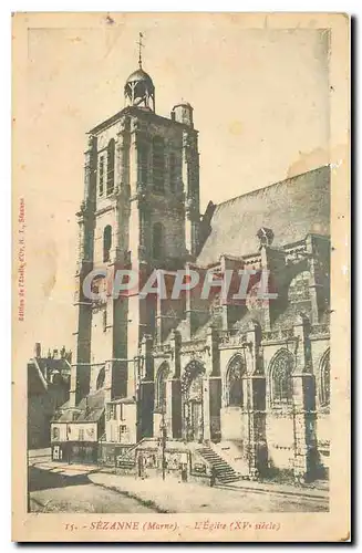 Cartes postales Sezanne Marne l'Eglise