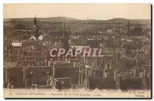 Ansichtskarte AK Chalon sur Saone Panorama sur les Vieux Quartiers