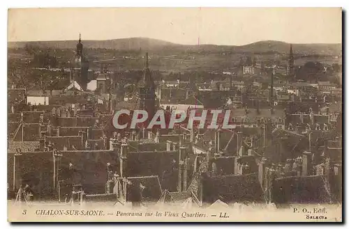 Cartes postales Chalon sur Saone Panorama sur les Vieux Quartiers