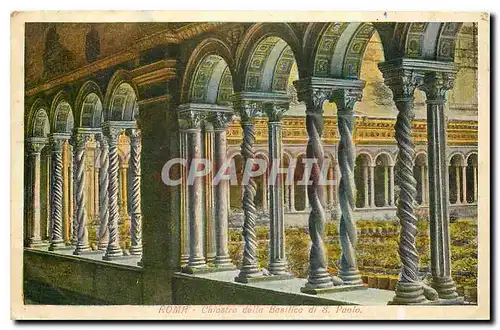 Cartes postales Roma Chiostre della Basilica di S Paolo