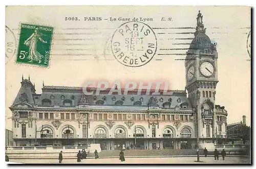 Cartes postales Paris La Gare de Lyon