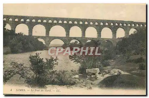 Cartes postales Nimes Le Pont du Gard