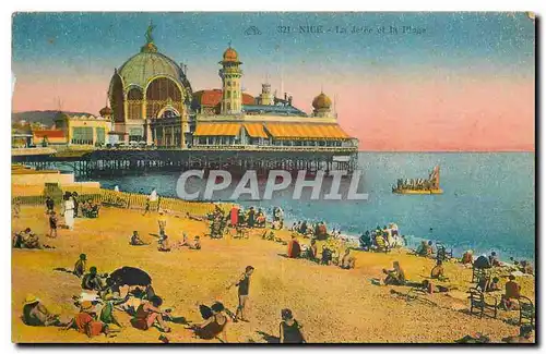 Cartes postales Nice La Jetee et la Plage