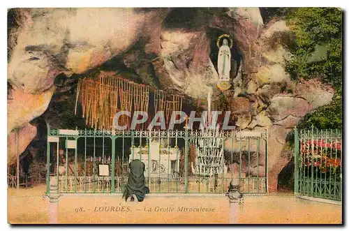 Cartes postales Lourdes La Grotte Miraculeuse