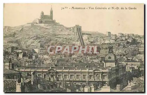 Cartes postales Marseille Vue Generale et N D de la Garde