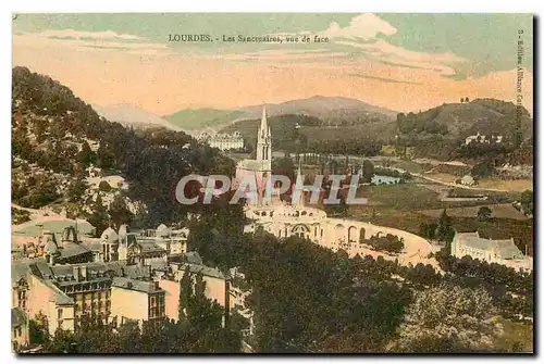 Cartes postales Lourdes Les Sanctuaires vue de face