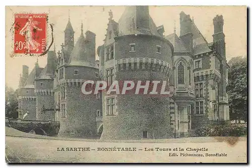 Ansichtskarte AK La Sarthe Bonnetable Les Tours et la Chapelle