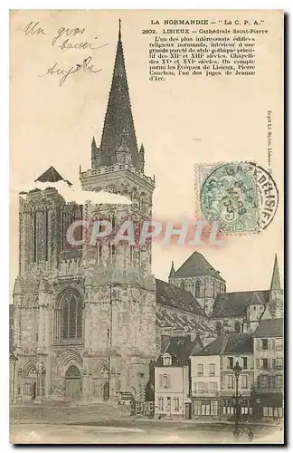 Ansichtskarte AK La Normandie La C P A Lisieux Cathedrale Saint Pierre