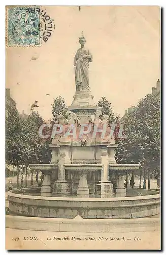 Ansichtskarte AK Lyon La Fontaine Monumentale Place Morand