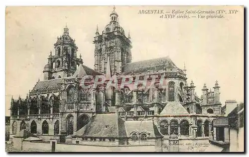 Ansichtskarte AK Argentan Eglise Saint Germain Vue generale