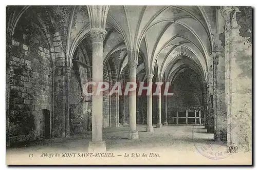 Ansichtskarte AK Abbaye du Mont Saint Michel La Salle des Hotes