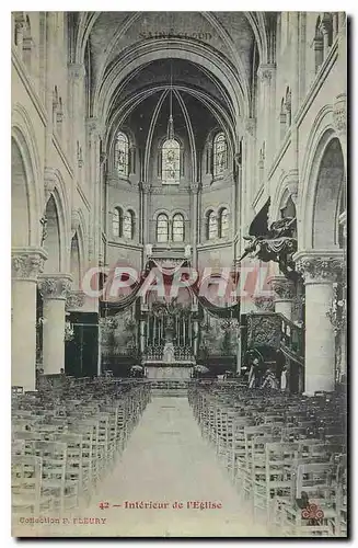 Cartes postales Interieur de l'Eglise Saint Cloud
