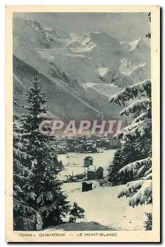 Cartes postales Chamonix Le Mont Blanco