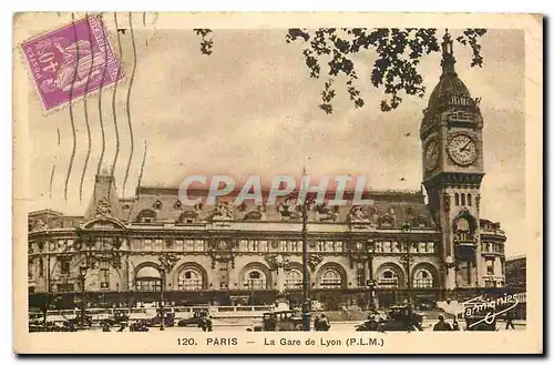 Cartes postales Paris La Gare du Lyon P L M