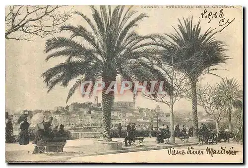 Cartes postales Cannes Boulevard de la Croisette