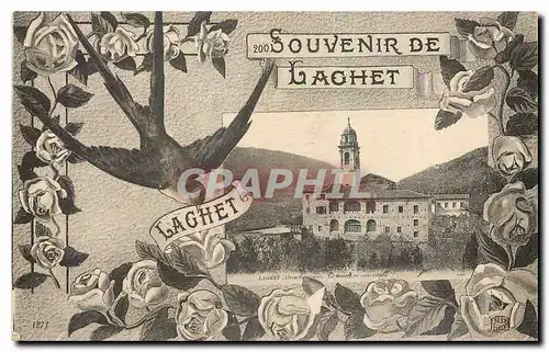 Cartes postales Souvenir de Laghet Hirondelle