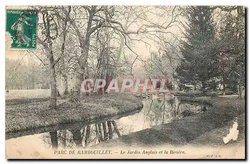 Ansichtskarte AK Parc de Rambouillet Le Jardin Anglais et la Riviere